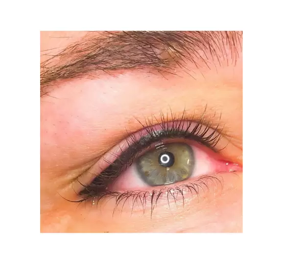 Lash line enhancement subtle eyeliner tattoo look