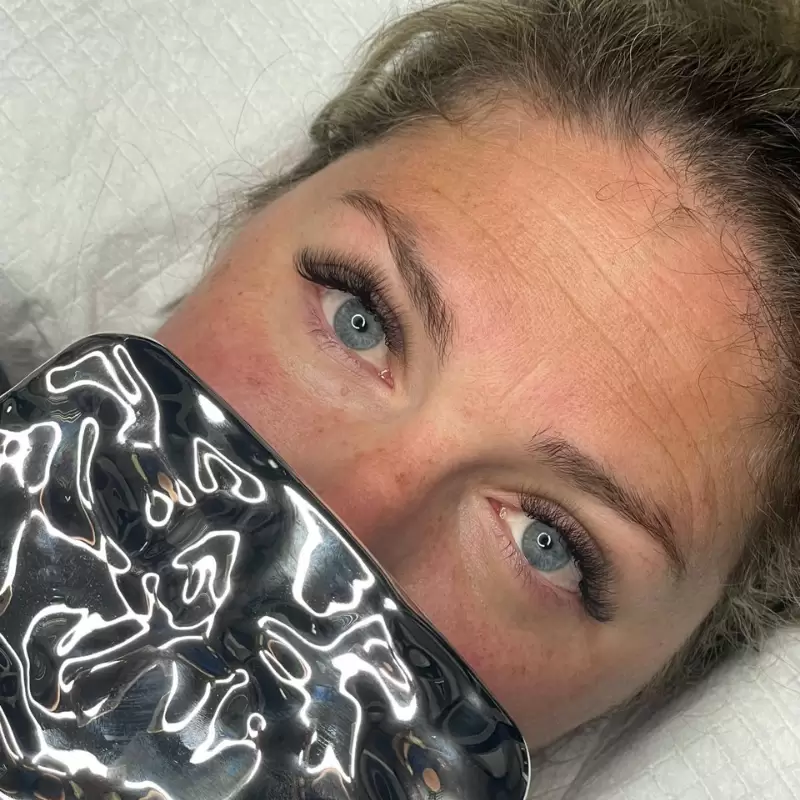 Lash extensions natural volume enhanced look