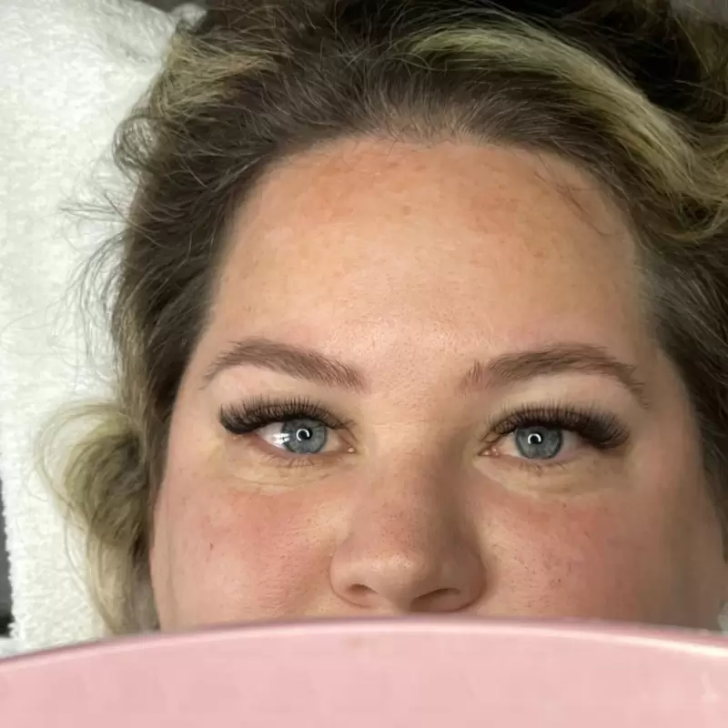 Lash extensions natural volume enhanced look
