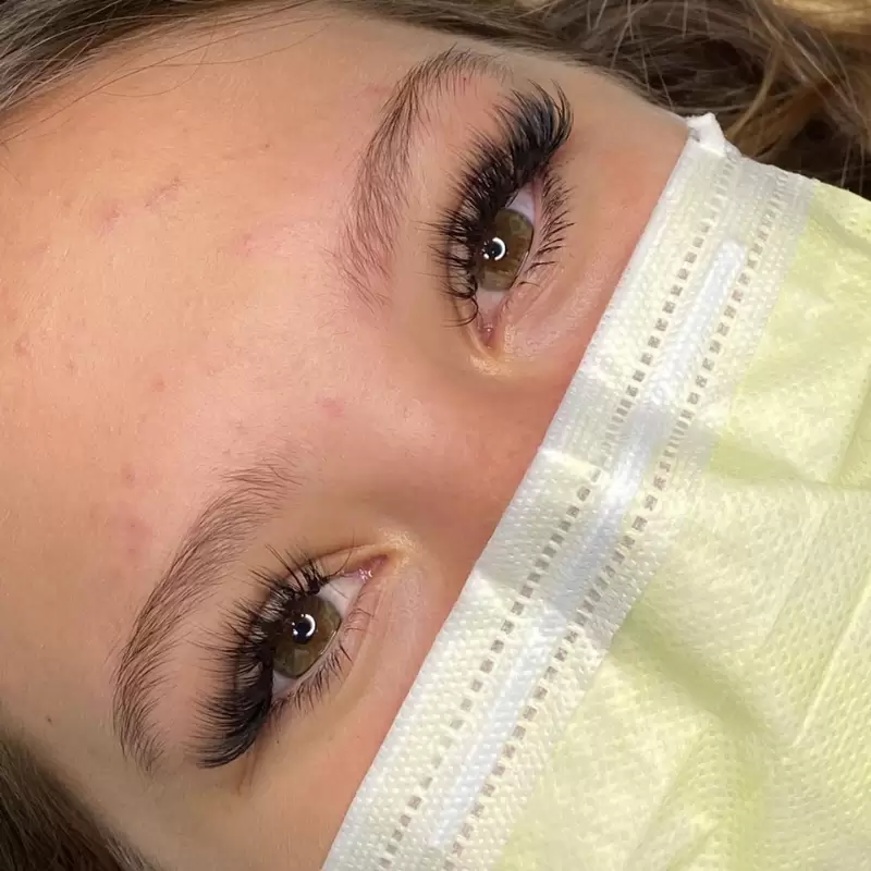 Lash extensions natural volume enhanced look