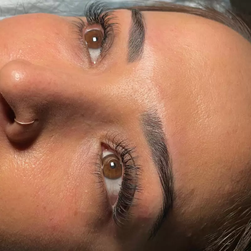 Lash extensions natural volume enhanced look
