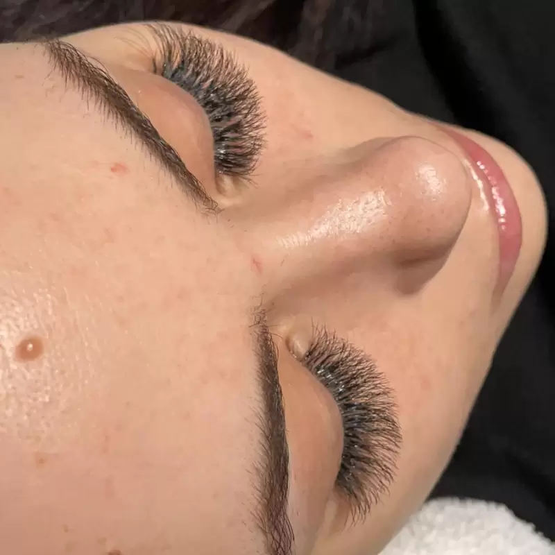 Lash extensions natural volume enhanced look