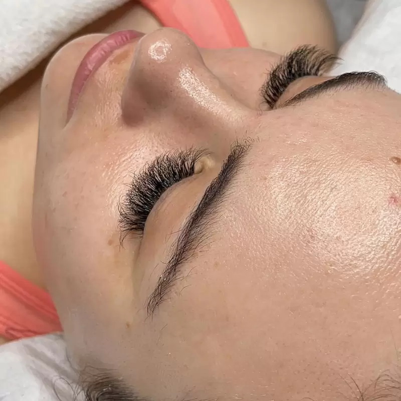 Lash extensions natural volume enhanced look