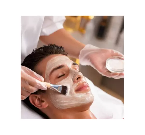 Men's grooming skincare professional treatment