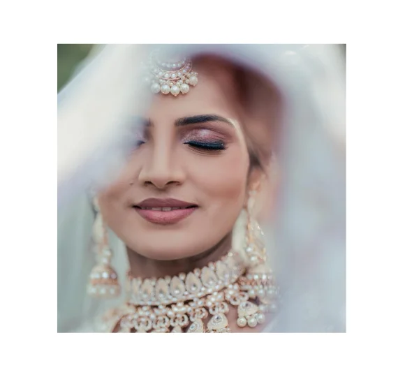 South Asian bridal makeup traditional glamorous look
